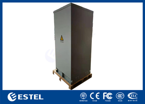Cremalheira RAL7035 Grey Color Outdoor Telecom Cabinet de 19 polegadas com cremalheira da bateria