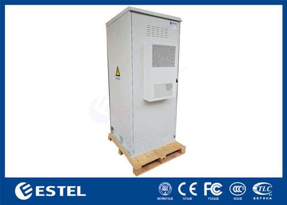 Cremalheira RAL7035 Grey Color Outdoor Telecom Cabinet de 19 polegadas com cremalheira da bateria