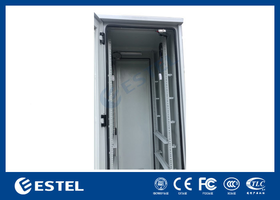 2.5mm Alumínio Outdoor Telecom Cabinet 43U Equipamento Casas com LED