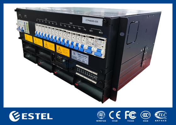Sistema de alimentação de retificador de capacidade de 18 kW com distribuição de energia e função de monitoramento de bateria