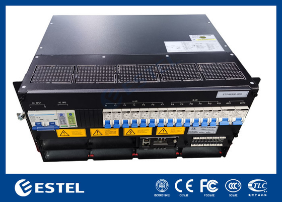 Sistema de alimentação de retificador de capacidade de 18 kW com distribuição de energia e função de monitoramento de bateria