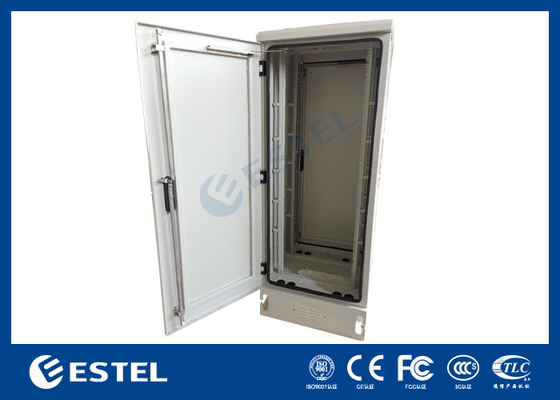 IP65 Armário de Telecomunicações Exteriores Placa de alumínio com portas duplas Ventilação natural