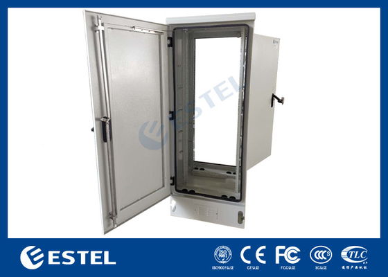 IP65 Armário de Telecomunicações Exteriores Placa de alumínio com portas duplas Ventilação natural
