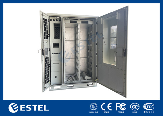 Cabine de Estação de Base ao Ar livre de três baías personalizado Sistema de refrigeração e energia integrado