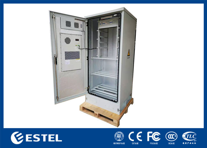 IP55 gabinete de telecomunicações ao ar livre com 19 polegadas rack unidade de distribuição de energia e prateleira de bateria